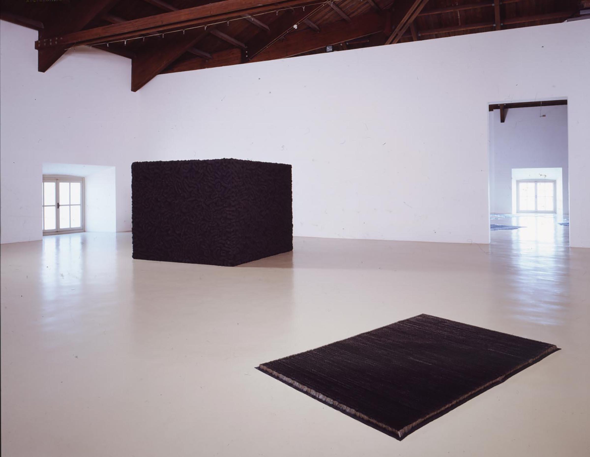Mona Hatoum, Socle du monde, 1992-1993 and Prayer Mat, 1995